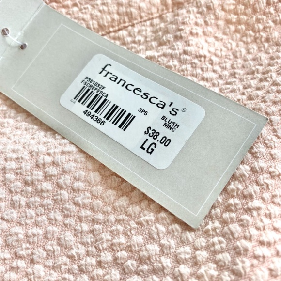 Francesca’s Boutique Blush Shorts in Size Large - Picture 7 of 9